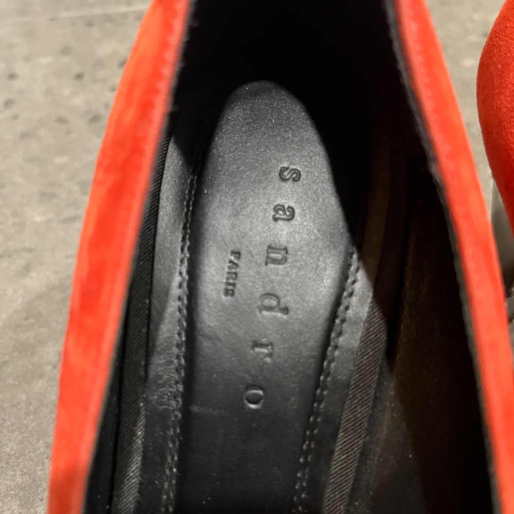Sandro Orange and Black Heels - Picture 6 of 14